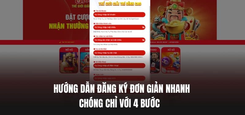 Hướng dẫn đăng ký đơn giản nhanh chóng chỉ với 4 bước 