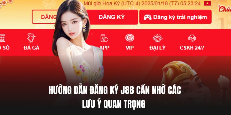 Q&A thường gặp phải khi đăng ký J88